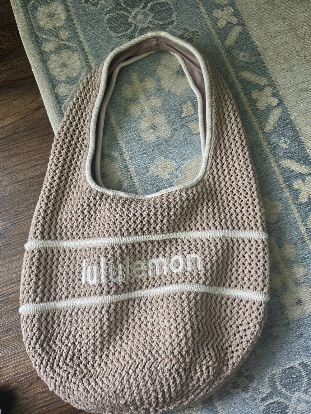 NWT Lululemon Cotton Crochet Shoulder Bag - Picture 2 of 8